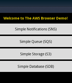 AWS SDK for Android のサンプルを実行する方法
