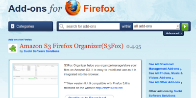 Amazon S3 Firefox Organizer